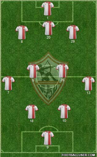 Zamalek Sporting Club Formation 2012