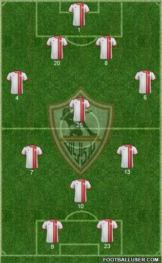 Zamalek Sporting Club Formation 2012