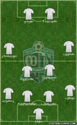 Dinamo Tbilisi Formation 2012