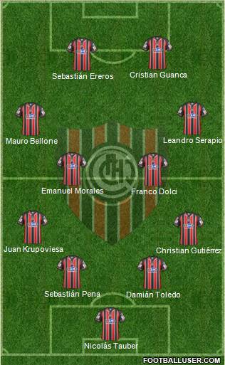 Chacarita Juniors Formation 2012