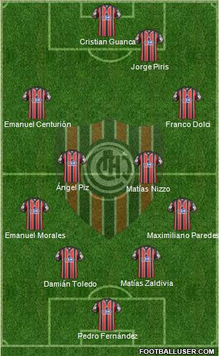 Chacarita Juniors Formation 2012