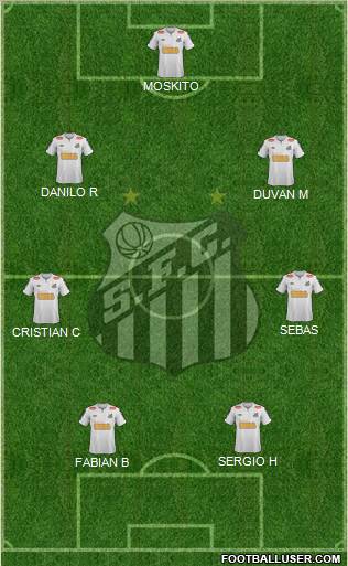 Santos FC Formation 2012