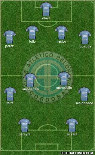 Belgrano de Córdoba Formation 2012