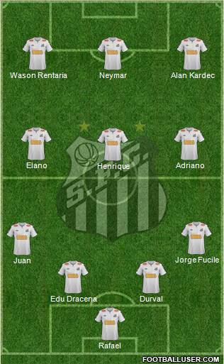 Santos FC Formation 2012