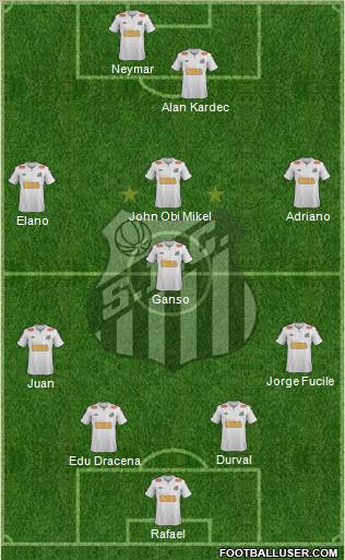 Santos FC Formation 2012