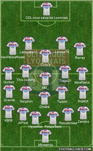 Olympique Lyonnais Formation 2012