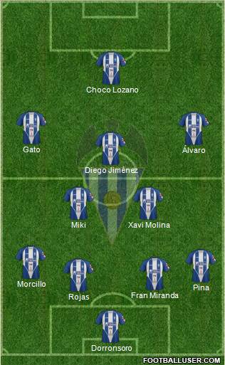 C.D. Alcoyano Formation 2012