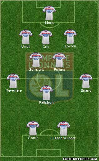 Olympique Lyonnais Formation 2012