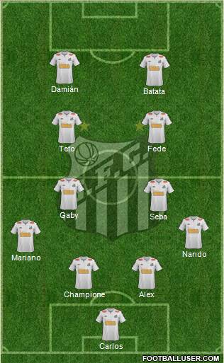 Santos FC Formation 2012