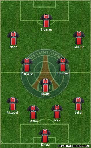 Paris Saint-Germain Formation 2012