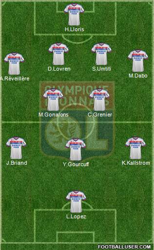 Olympique Lyonnais Formation 2012