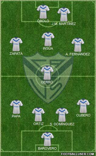 Vélez Sarsfield Formation 2012