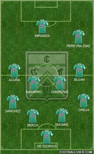 Ferro Carril Oeste Formation 2012