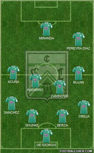 Ferro Carril Oeste Formation 2012