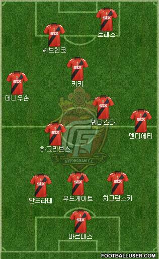 Gyeongnam FC Formation 2012