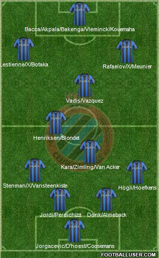 Club Brugge KV Formation 2012