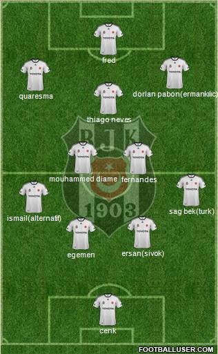 Besiktas JK Formation 2012