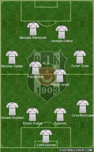 Besiktas JK Formation 2012