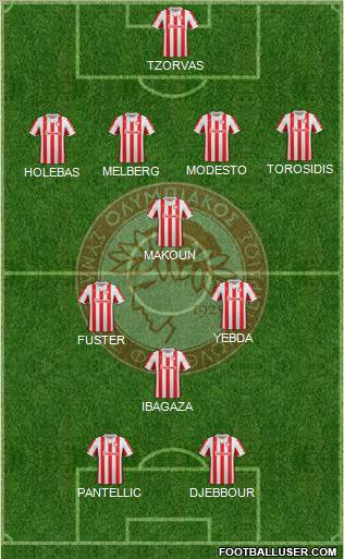 Olympiakos SF Piraeus Formation 2012