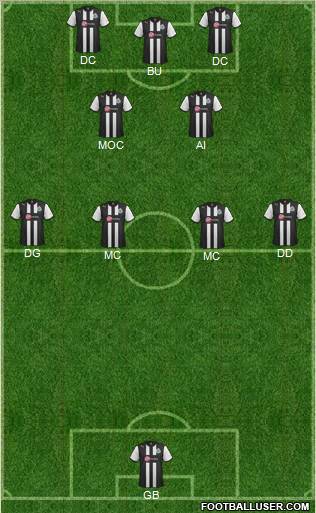 Newcastle United Formation 2012