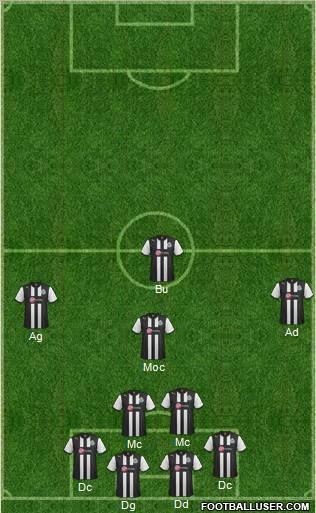 Newcastle United Formation 2012