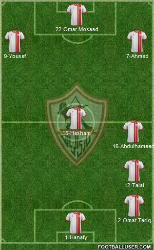 Zamalek Sporting Club Formation 2012