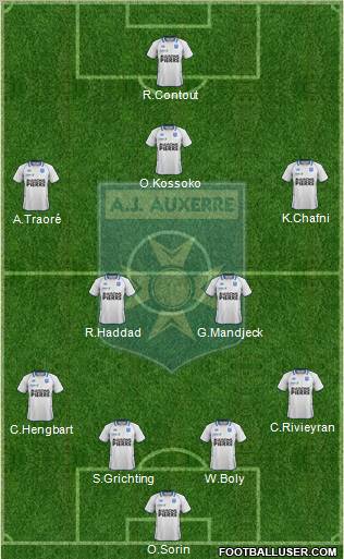 A.J. Auxerre Formation 2012