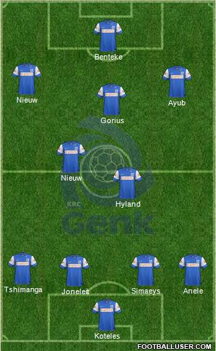 K Racing Club Genk Formation 2012