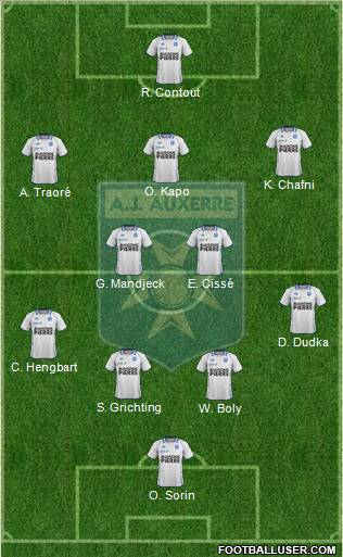 A.J. Auxerre Formation 2012