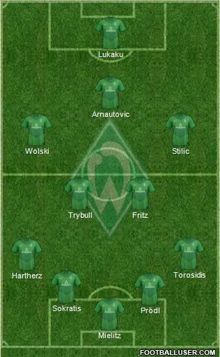 Werder Bremen Formation 2012