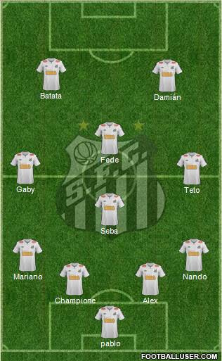 Santos FC Formation 2012