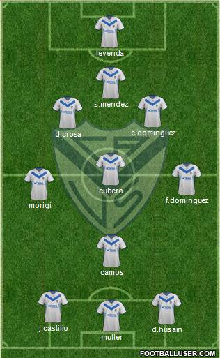 Vélez Sarsfield Formation 2012