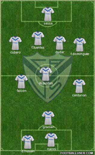 Vélez Sarsfield Formation 2012