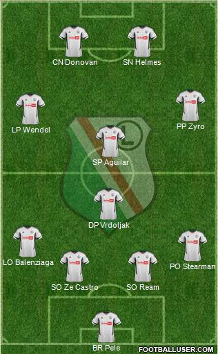 Legia Warszawa Formation 2012