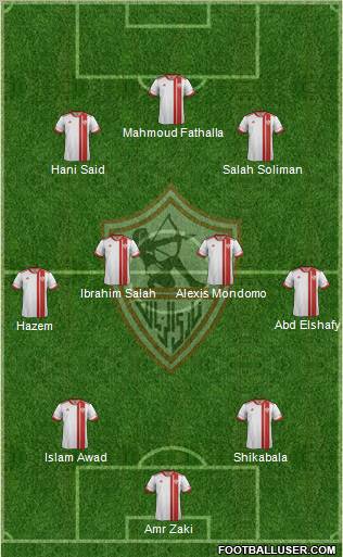 Zamalek Sporting Club Formation 2012