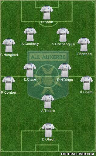 A.J. Auxerre Formation 2012