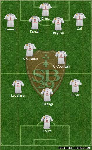 Stade Brestois 29 Formation 2012