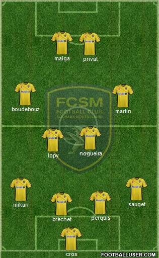 FC Sochaux-Montbéliard Formation 2012