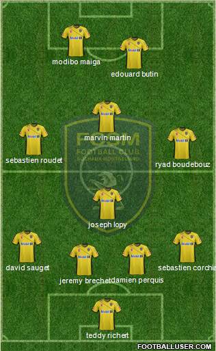 FC Sochaux-Montbéliard Formation 2012