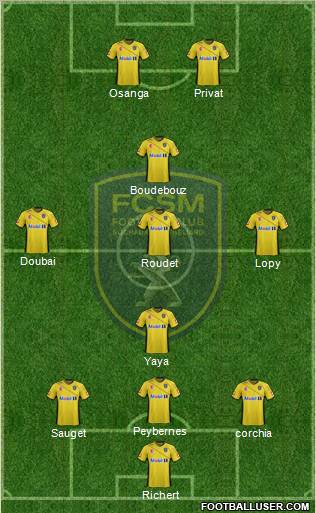 FC Sochaux-Montbéliard Formation 2012