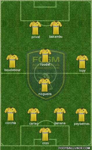 FC Sochaux-Montbéliard Formation 2012