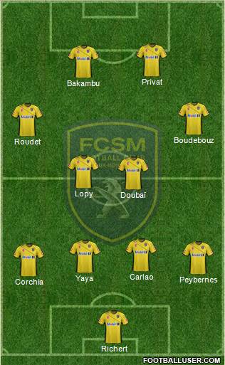 FC Sochaux-Montbéliard Formation 2012