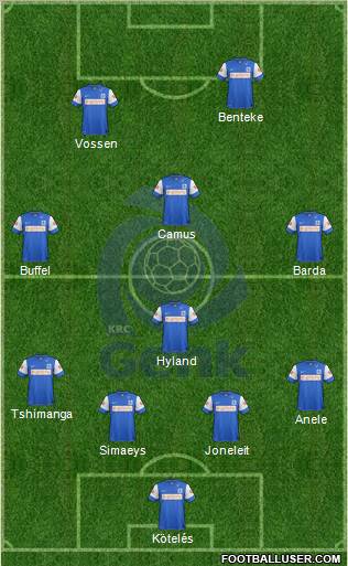 K Racing Club Genk Formation 2012