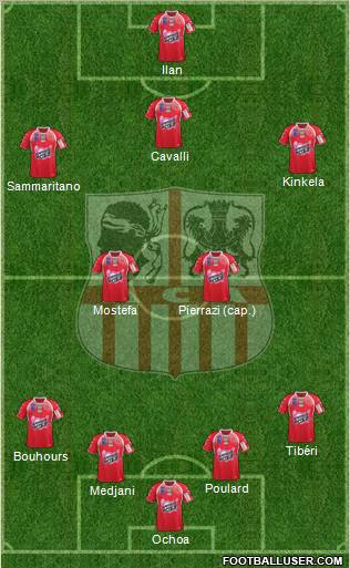 Athletic Club Ajaccien Football Formation 2012