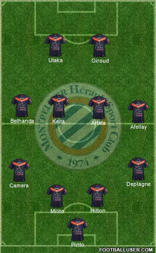 Montpellier Hérault Sport Club Formation 2012