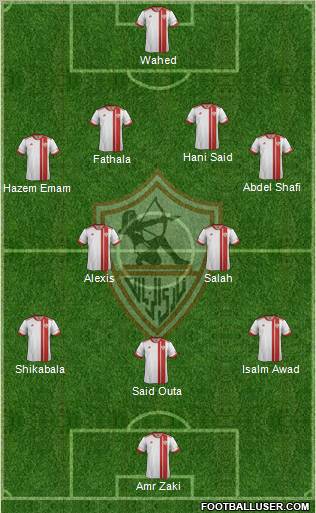 Zamalek Sporting Club Formation 2012