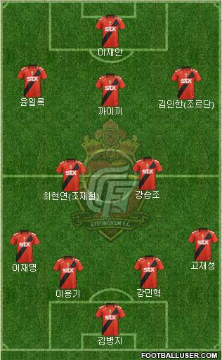 Gyeongnam FC Formation 2012