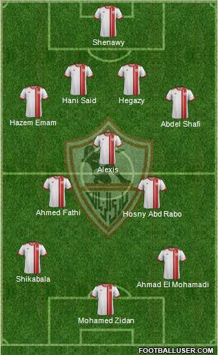 Zamalek Sporting Club Formation 2012