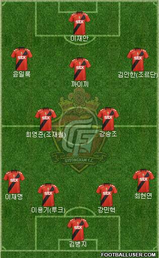 Gyeongnam FC Formation 2012