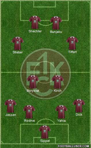 1.FC Kaiserslautern Formation 2012